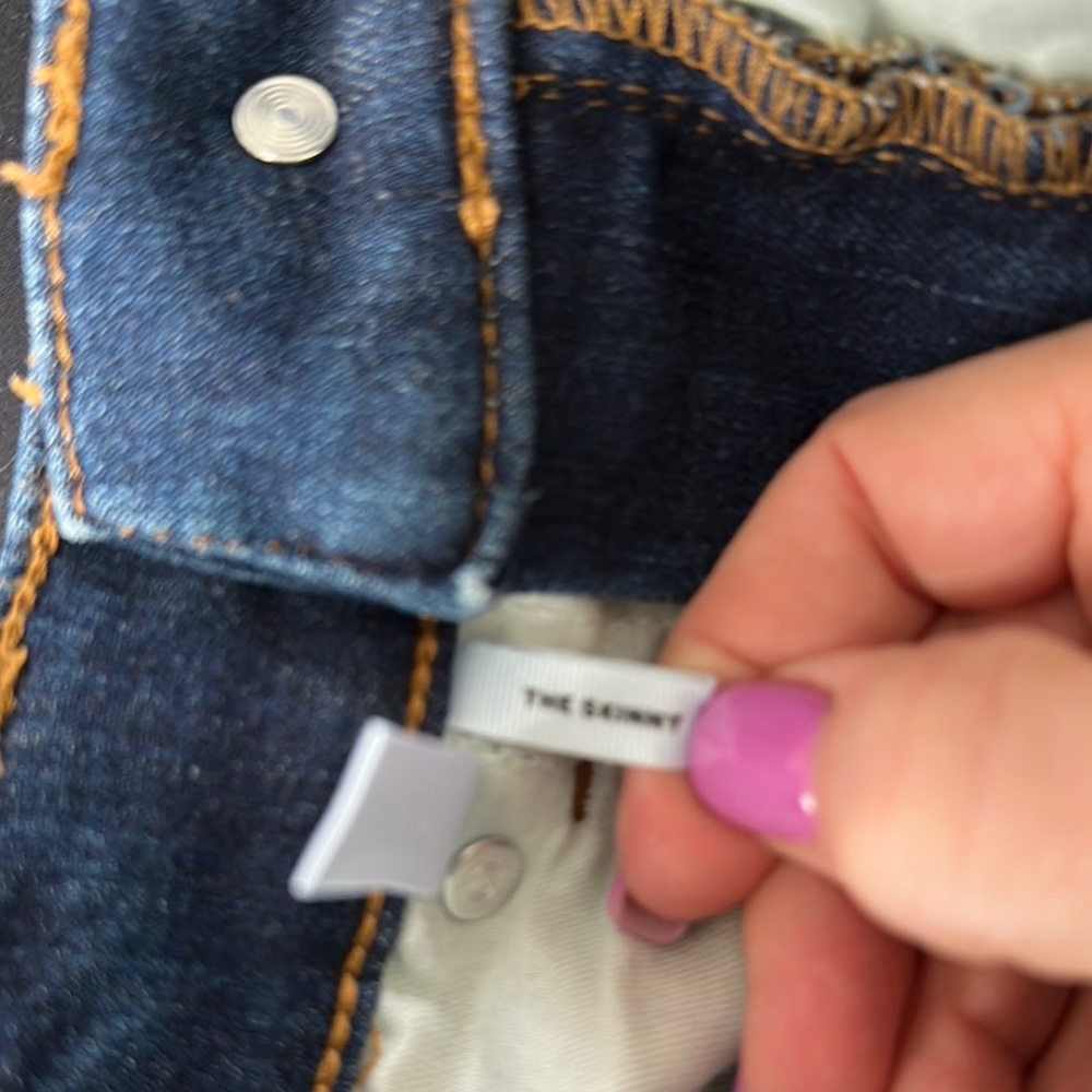 LOFT Blue Skinny Jeans Sleek Fit - Picture 4 of 4